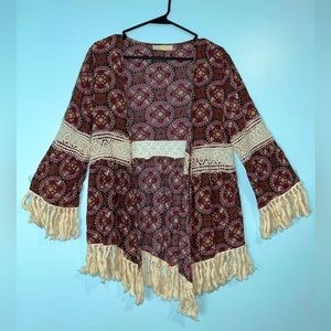 Entro | Boho Style Crochet Trim Kassel Kimono